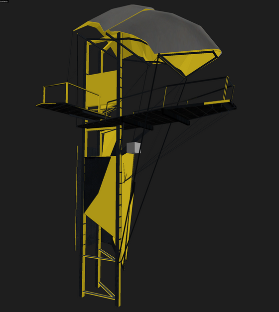 I may have a very minor case of serious brain damage.
I've decided to make a better "collision model" for the Combine Tower model, made entirely out of just brushes.

I swear I have friends.