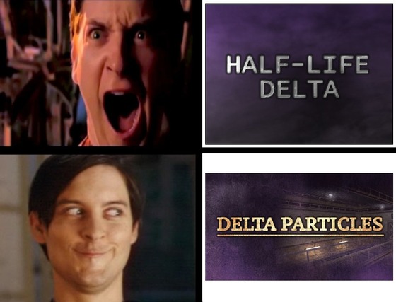 A Promotional Meme I made for an Upcoming Half-Life Mod, "Delta Particles".

Note: I used Pixlr as well.