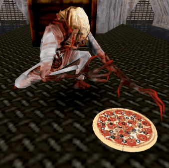 Zombie Eat Pizza