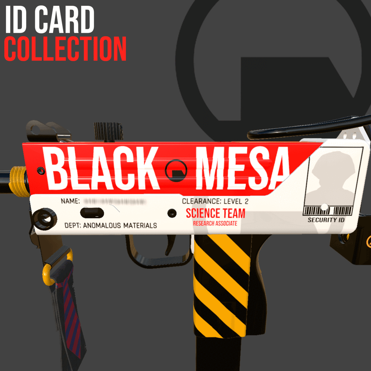 Last month me and some friends had the idea to make a Skin based on the Black Mesa ID Card and I forgot to post here

I would appreciate it if you guys could like the submission on the workshop

https://steamcommunity.com/workshop/filedetails/?id=3045053238

Thanks!!