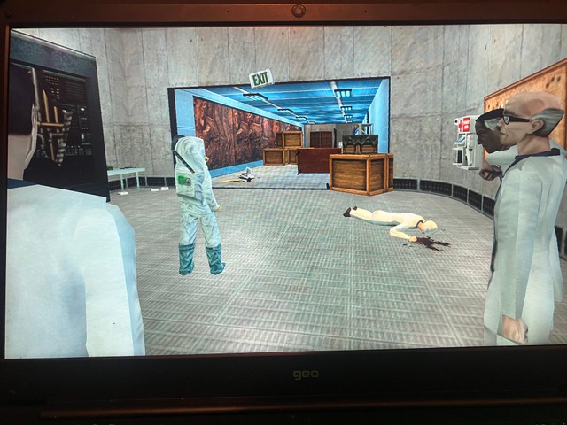 Some Unused screenshots from
“I think we’re nearly at the surface”
fun fact: The scientist missing a leg it’s supposed to be Eli Vance and the one helping him is Isaac Kleiner