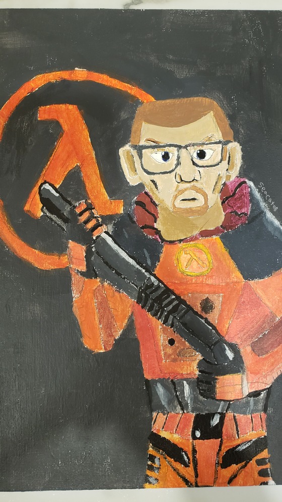Happy birthday Half-Life!!! Made this a couple years ago to practice painting and never posted it. Until today that is!