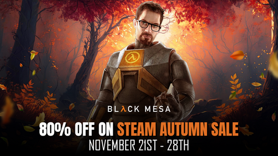 Black Mesa Steam Autumn Sale!

Attention, all Scientists!

As the temperatures drop, daylight times become shorter, and the Winter Solstice is around the corner, I hope you are ready for the Steam Autumn Sale!

Don’t miss this golden opportunity, as Black Mesa will be at a magnificent 80% off!

Face off against an army of classic enemies with better graphics and effects today! There has never been a better time to pick up the crowbar and play!

https://store.steampowered.com/app/362890/Black_Mesa/