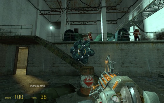this is jonhny he is the rollermine of blackmesa east (dog's ball) i have taken him into nova prospect but i have a problem i have to go trough this hole in the wall jonhny cant go because of invis walls how can i take him over this i have seen a post of another person taking him to the end of the game and i want to do the same please help me if you can