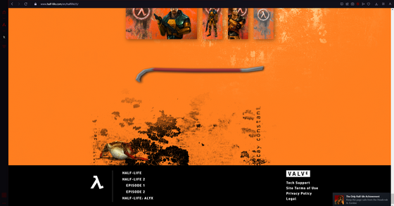 half life website achievement if you dont know  how click the crowbar at the bottom of the page and find the zombie & headcrab and click them and boom