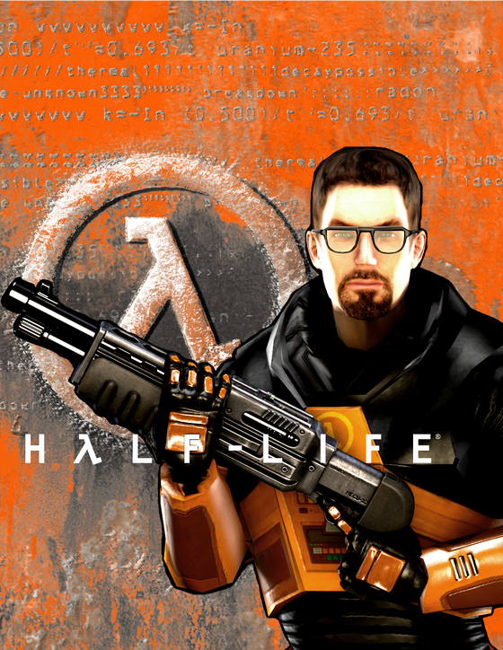 Recreated that artwork of freeman but with the Half-Life 2 survivor model!