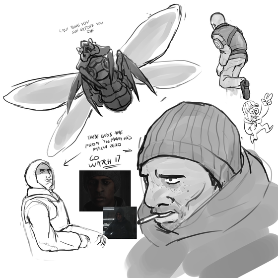 Misc rebels doodles i made while listening to vinny dead space stream