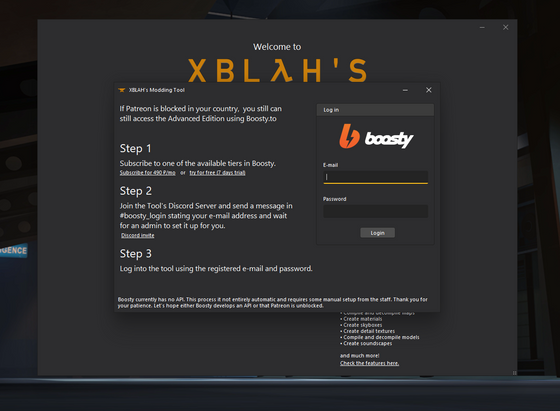 🎉 XBLAH's Modding Tool v2.1.2 Update Announcement 🎉

Greetings Modding Enthusiasts!

I'm thrilled to announce the latest update for XBLAH's Modding Tool, version 2.1.2! This update is particularly exciting as it extends the reach of the Advanced Edition to the Russian community. Users can now access the Advanced Edition by logging in with Boosty, offering an alternative for those who may not have access to Patreon.

New Features:

🚀 Added support to log in with a Boosty subscription.
🎮 Moved the autoconfigure switch to the LevelDesign dashboard.
🛠 Users can now select their preferred level editor.
🔄 Updated J.A.C.K. to v1.1.

Fixes:

🐞 Fixed error when setting a root path to openFileDialog (Alerted by @lavasap13).
🖼 Fixed sprite bounds window being resizable (Alerted by @mark2580).

Happy modding, and stay tuned for more exciting updates! 

https://xblah.dev/xblah-modding-tool