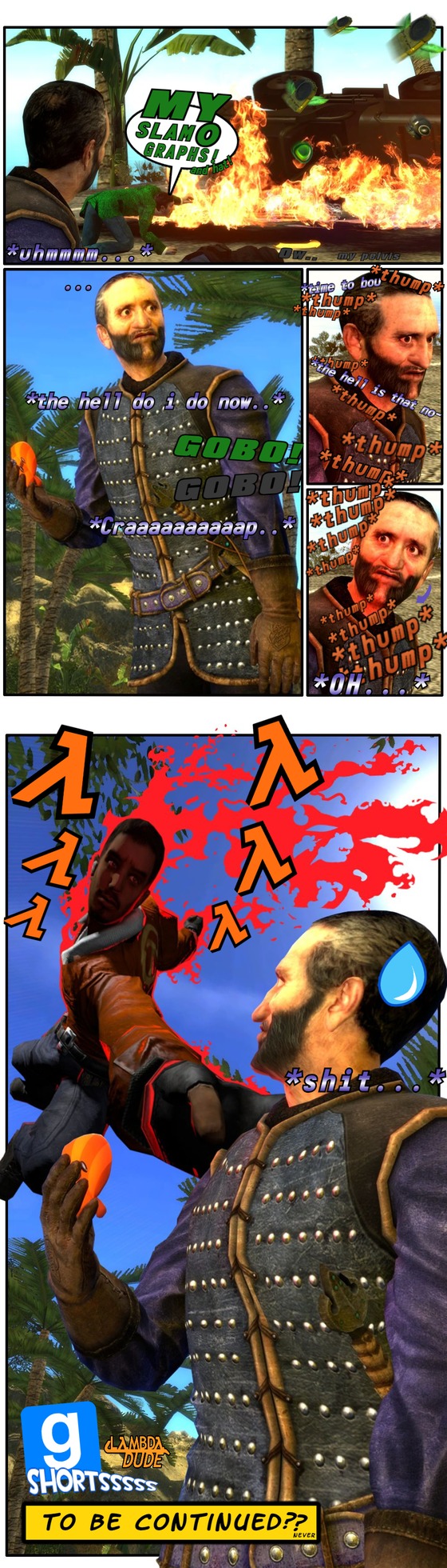 Made a new comic based on a stupid thing my friend done when i was watching him play Farcry 3