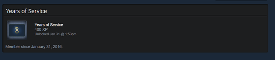 My Steam account is now 8 years old! :D