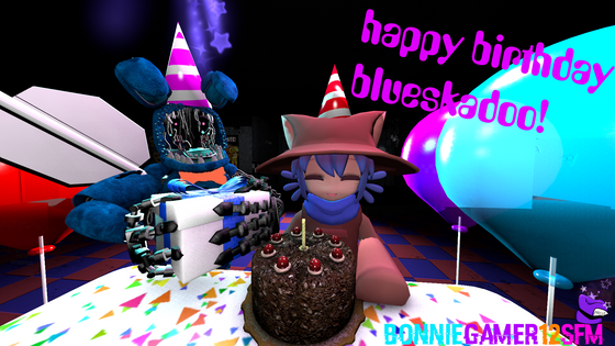 Got lazy to post this yesterday but here's the birthday present I made for 
blueskadoo all the models and map go to their respectful creators.