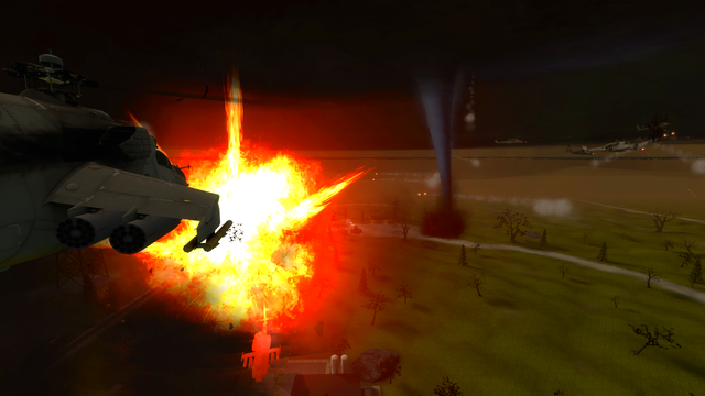 Screenshots from an NPC war video I uploaded yesterday! In the video helicopters from 2 factions battle in 3 rounds during tornado storms! Check it out here: https://www.youtube.com/watch?v=gX8u1vK0hhc
(Link to download the NPCs and the tornado map are in the description!)