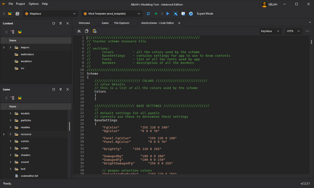 Syntax highlighting for when there isn't a specific editor for a file. It's not like you can edit files inside a VPK with VSCode.