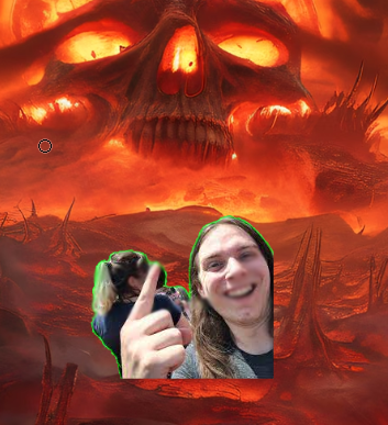 Look its mitch in hell by the way, the image behind mitch was a random image i found online.