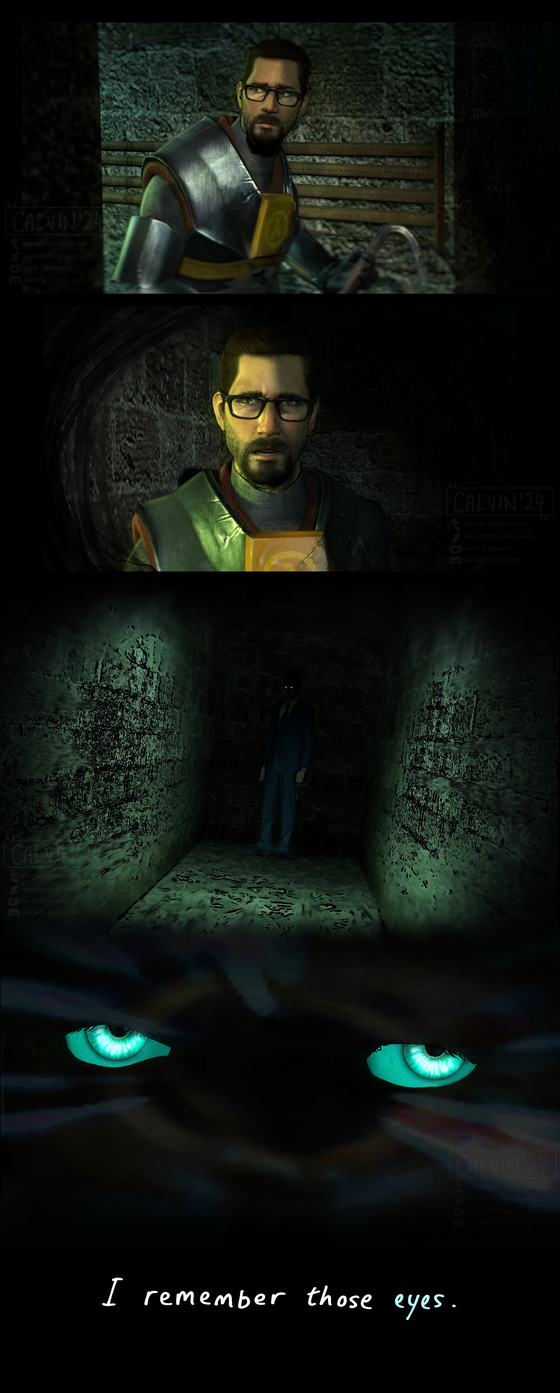 'I remember those eyes.'

(open to see full image!)
my first time making a comic thing in gmod :)
i thought i'd try something different, i also got a bit inspired by dusk's comic series so i thought i'd give it a go

made in gmod, edited in clip studio paint