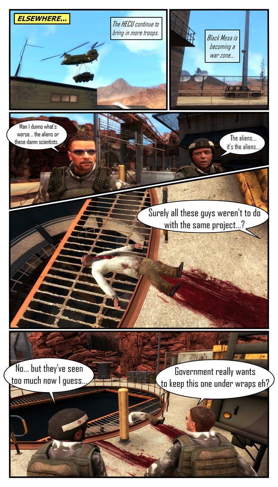 Unforeseen Consequences: The Cascade - Part 4
I couldn't help putting comedy into this part, apologies. XD

Better resolution: https://forums.metrocop.net/t/unforeseen-consequences-the-cascade-part-4/412
Gallery version: https://www.deviantart.com/dusk-scythe/gallery/90723229/unforeseen-consequences