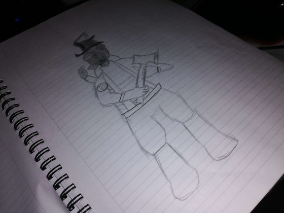 i drew pyro two days ago also d u c k feet