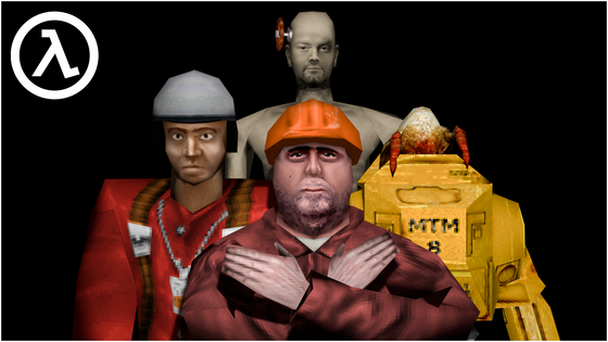 My (belated) 25th Anniversary Playermodels pack is finished at last.

You can nab it here:
https://gamebanana.com/mods/497926

There's an assortment of things included:

- Singleplayer Styled outfits for most of the cast along with their original face textures and whatnot.

- New playermodels with colorable parts based on some unseen/unused characters.

- Fixed bbbbarney and ivan playermodels (Rigging issues and UV Mapping)

- New portraits included.

- Alternative models for Gordon, Gina and Gman.
