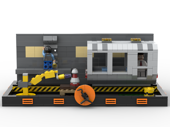 Black Mesa Inbound LEGO Diorama 
 
Free Instructions on Rebrickable: http://tinyurl.com/34px7n8u
Twitter: https://x.com/Primrose12345_/status/1761422927491105176?s=20