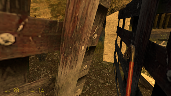 im stucc help (i didnt noclip when i was replayin hl2 i've managed to get stuck in this part in water hazard)
