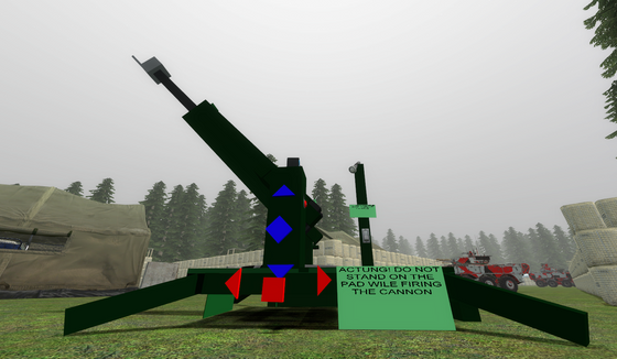 a howitzer style cannon i built recently

yeah its blocky but im still proud of it