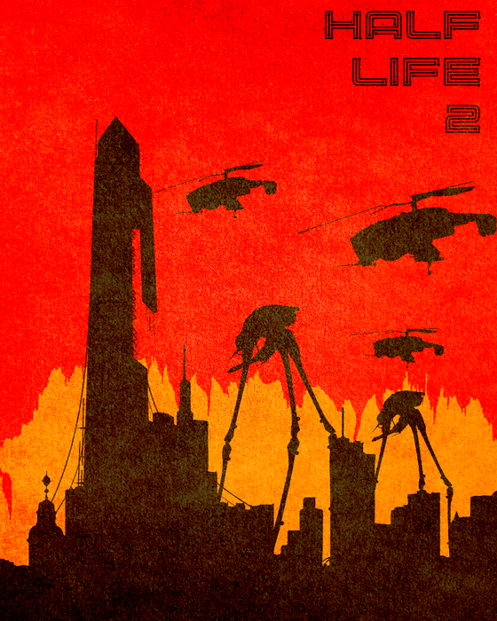 This cover I made based on the War of The Worlds cover