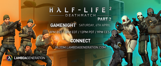 HλLF-LIFE 2 DEATHMATCH PART 2 - GAMENIGHT SATURDAY 

 Time for a throw toilets at your friends and foes but this time with new maps!

The gamenight starts on April 6th, at 7PM GMT, so get your calendar/clocks up.

Join the combin- I mean resist- I mean whatever side you fancy!
You can also join in the voice chat #Gamenights in our Discord server https://discord.com/invite/2FcPh6j we'll be there too!

Copy and paste the command below to the development console to join the war of the toilets!

Connect HL2DM.LAMBDAGENERATION.COM

We will see you up ahead...