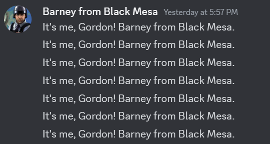 i think its barney from black mesa?