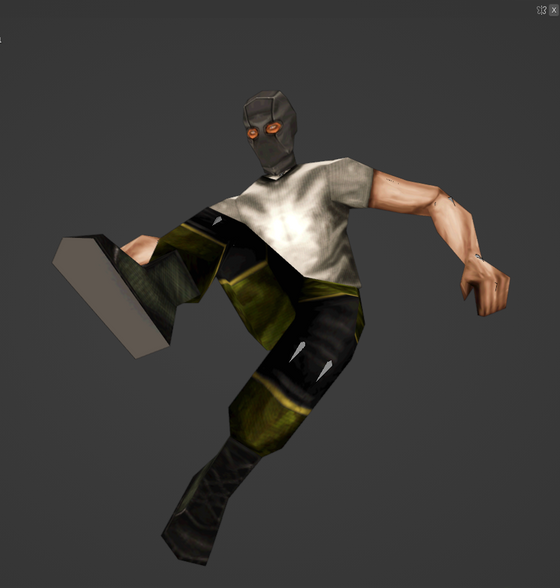 The grunt can now move better than before. He knows how to do a kickflip too. 