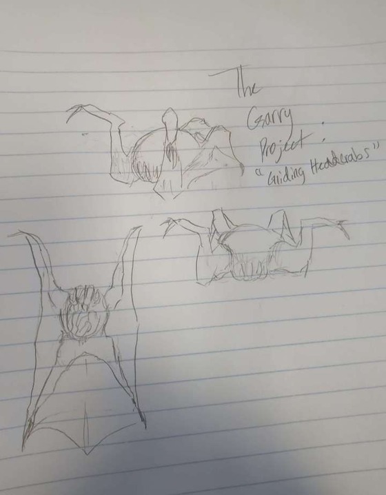 Gliding Headcrab concept art (by @fakeguest)