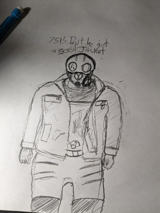 Gonna give this dude a jacket, drew what I want it to look like