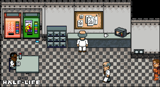 Making more content for my project UTDR Half-Life (a fangame)
i decided to sprite the break room from Anomalous Materials to test out the process of making more tilesets and props and it went well! here is the result :)

i had to add some things to make sure the room looked less empty
