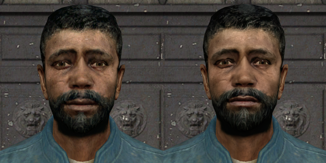 So I'm working on a character enhancement mod for HL2, I know a couple of these exist already but they've all got little things that just put me off of them.

I made these by mixing multiple upscales at different settings and also bringing parts of the Leak facemap back in (Like ears and lips). Theres also more manual adjustments (seen most on Male 01 and Male 04) where an upscale just doesn't work.

Alongside just enhancing the faces that exist I'm also adding more.

The bloody versions of the Rebel models will now also get their own facemaps (seen there on Male 07), and also the Medic version of Male 05 will get a new facemap (In retail he just reuses the Rebel facemap)

If I can genuinely wrap my head around how modelling works I may attempt to add properly modeled hands to characters that lack them.