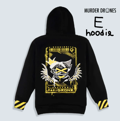 E hoodie (my murder drone oc)