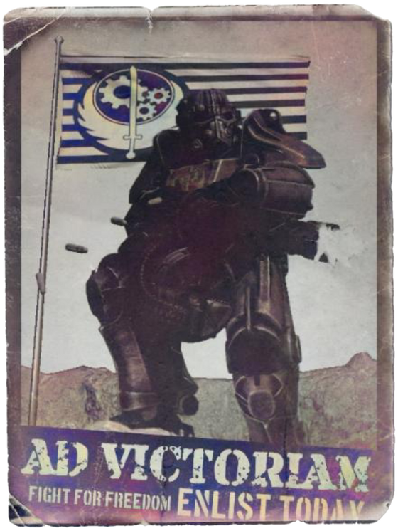 I've been playing way too much fallout new vegas, here's a propaganda poster i made of my favorite faction 