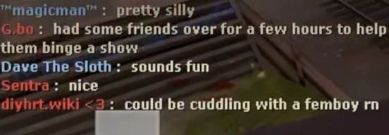 "could be cuddling with a femboy rn"
i lov tf2 chat
