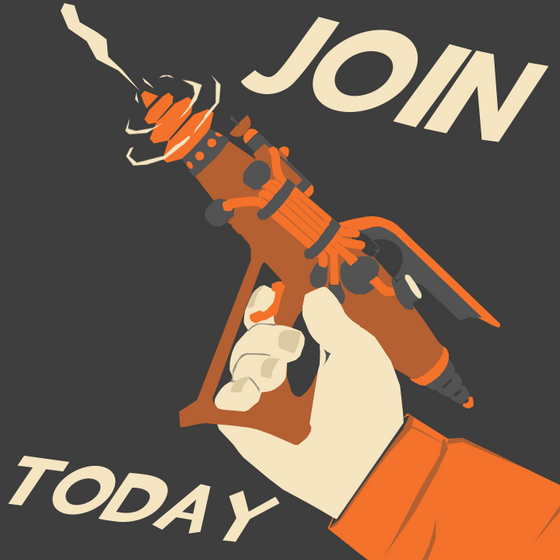 Wake up Soldiers! It's time to join the Space Marines in the Rightous bison enjoyers group

We are dedicated to playing with bad weapons such as the Righteous Bison, Pomson 6000, Manmelter. We don't believe in weapons that work, we want silly weapons that will laugh our enemies to death.

Link
https://steamcommunity.com/groups/righteousbisonenjoyers
The poster and the icon thingy was done by me
Id like to thank @starlight with the help of setting up the group