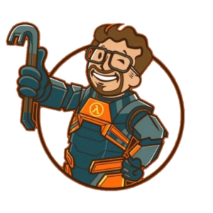 Theme:Half-Life
It's Gordon Freeman as Vault Boy from Fallout, that's pretty silly :3
(not mine, it's from Pinterest)