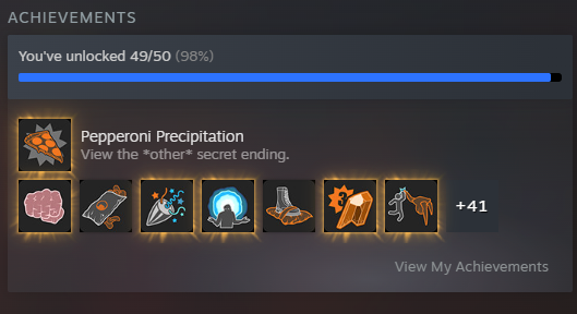 Just one more achievement... oh god.
