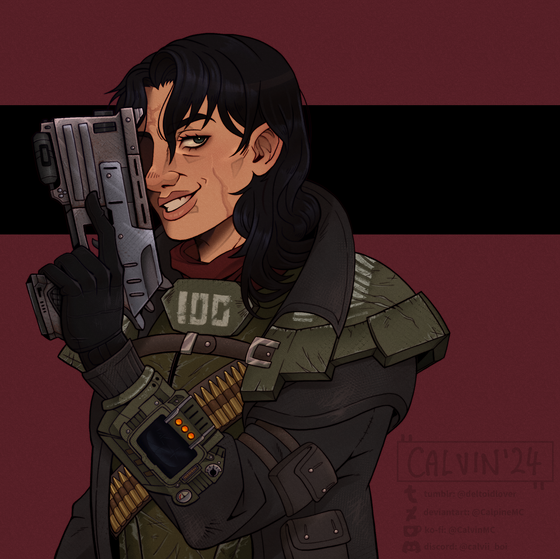 Fallout NV - Courier Six
2/3 commissions complete - commission for tanblaque on Ko-Fi