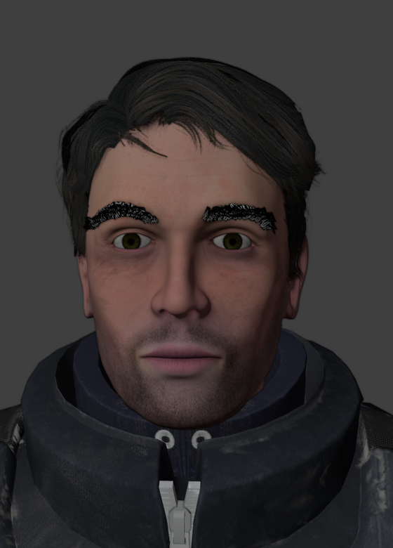Using a Barney model remake by CoolchouZhao i'm modifying it to be closer to how Barney's actually supposed to look.
Left is Barney's HL2 model
Middle is Zhao's unmodified model
and the Right is my modification
Original model: https://3061185794803.gumroad.com/l/barney_remake?layout=profile