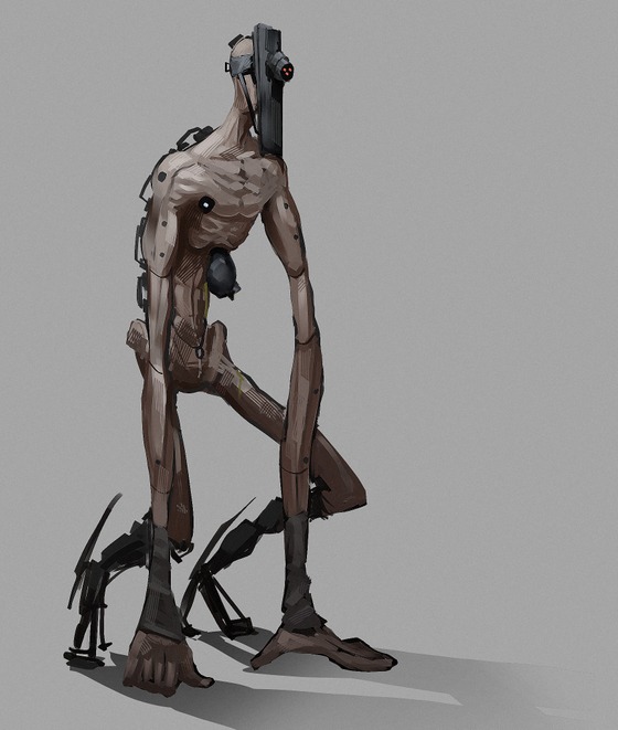 A modified stalker nicknamed Climber by Dainzh. A creature created specifically to protect the Citadel database and its analogues in other cities under the control of the Combine. Capable of covering large distances in a split second, as well as moving freely on hard-to-reach surfaces.