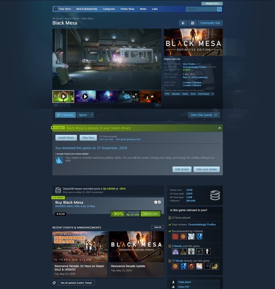 BLACK MESA is -90%
GO GET IT!
