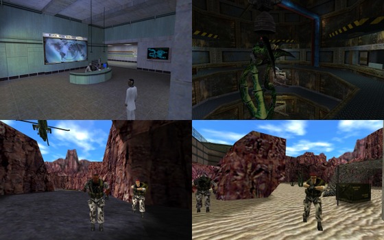 I see not many people know about this.
After the Half-Life 1 25th Anniversary Update, the command "r_shadows" can now be enabled. (Before the update, it wasn’t even visible in the console, and you couldn’t activate it.)
However, these shadows (they are rendered only from models) are still glitchy and unstable. They pass through walls, randomly disappear or appear where they shouldn't, and generally look awful. They're the same as what we saw in the alpha and beta screenshots.
The best implementation of these shadows in a mod is in Half-Life: Extended. There, the shadows are stable and not glitchy. They (probably) don’t pass through walls or appear/disappear where they shouldn't, and they look much better. You can even enable them by default in the menu.
(I’ve already uninstalled it and I can't take screenshots from that mod, so you’ll just have to take my word for it.)