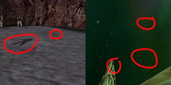 I see not many people know about this.
After the Half-Life 1 25th Anniversary Update, the command "r_shadows" can now be enabled. (Before the update, it wasn’t even visible in the console, and you couldn’t activate it.)
However, these shadows (they are rendered only from models) are still glitchy and unstable. They pass through walls, randomly disappear or appear where they shouldn't, and generally look awful. They're the same as what we saw in the alpha and beta screenshots.
The best implementation of these shadows in a mod is in Half-Life: Extended. There, the shadows are stable and not glitchy. They (probably) don’t pass through walls or appear/disappear where they shouldn't, and they look much better. You can even enable them by default in the menu.
(I’ve already uninstalled it and I can't take screenshots from that mod, so you’ll just have to take my word for it.)