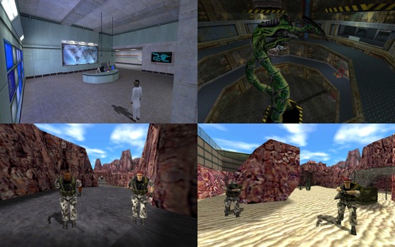 I see not many people know about this.
After the Half-Life 1 25th Anniversary Update, the command "r_shadows" can now be enabled. (Before the update, it wasn’t even visible in the console, and you couldn’t activate it.)
However, these shadows (they are rendered only from models) are still glitchy and unstable. They pass through walls, randomly disappear or appear where they shouldn't, and generally look awful. They're the same as what we saw in the alpha and beta screenshots.
The best implementation of these shadows in a mod is in Half-Life: Extended. There, the shadows are stable and not glitchy. They (probably) don’t pass through walls or appear/disappear where they shouldn't, and they look much better. You can even enable them by default in the menu.
(I’ve already uninstalled it and I can't take screenshots from that mod, so you’ll just have to take my word for it.)