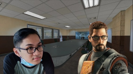 Me and Gordon Freeman in Pre-Disaster Office Complex