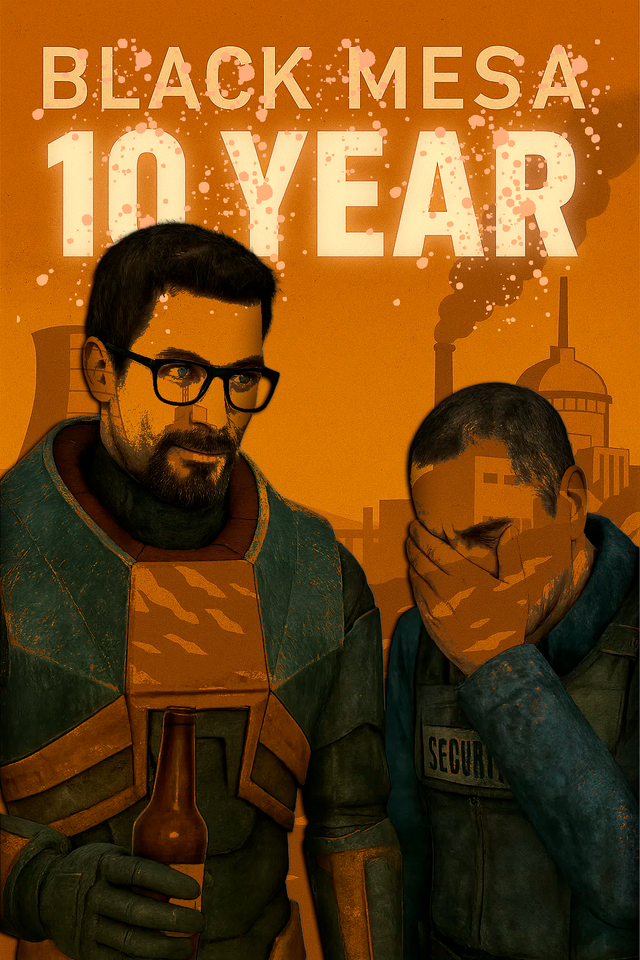 I'm a little late, but as they say, ‘better late than never.’
Characters by AI
--------------------------
#BlackMesa10ArtComp