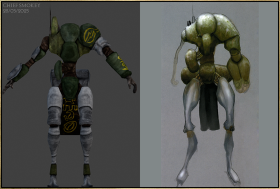 The "Hoard" warrior race, HL2-fidelity models based on Ted Backman's original sketches from 1999.