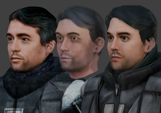 Set of WIP accurate HD HL2 characters